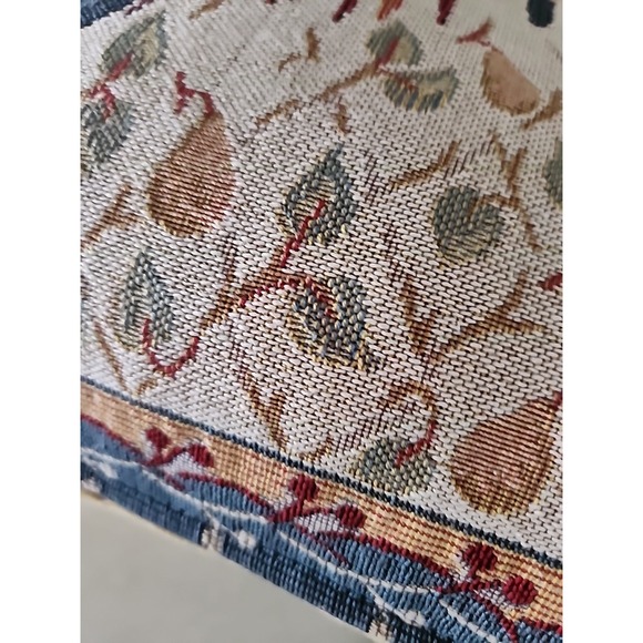 J PANSU PARIS‎ Tapestry Rooster Pillow Cotton French Country Farmhouse 17x17 - Picture 7 of 9